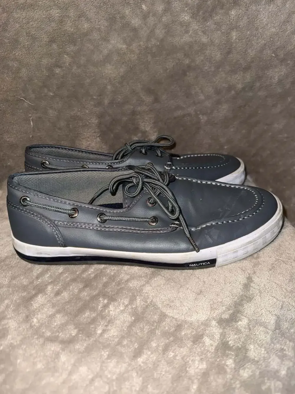 Nautica Spinnaker Men's Gray Boat Shoes Size 8